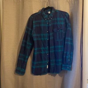 H&M Plaid button up